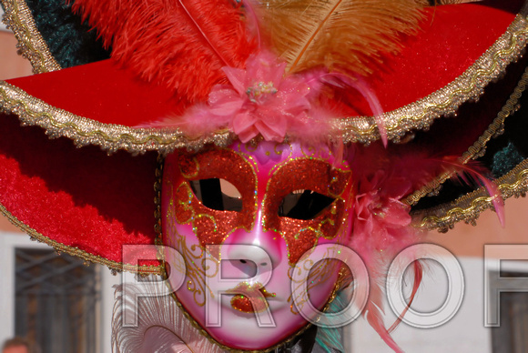 Venice Mask of Red