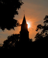 Sunset at Bruton Church