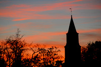 Bruton Church sunset