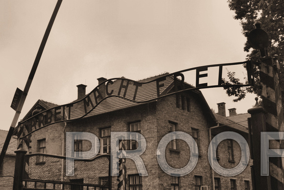 Entrance at Auschwitz