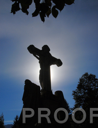 Cross on Hill in Oberammgau